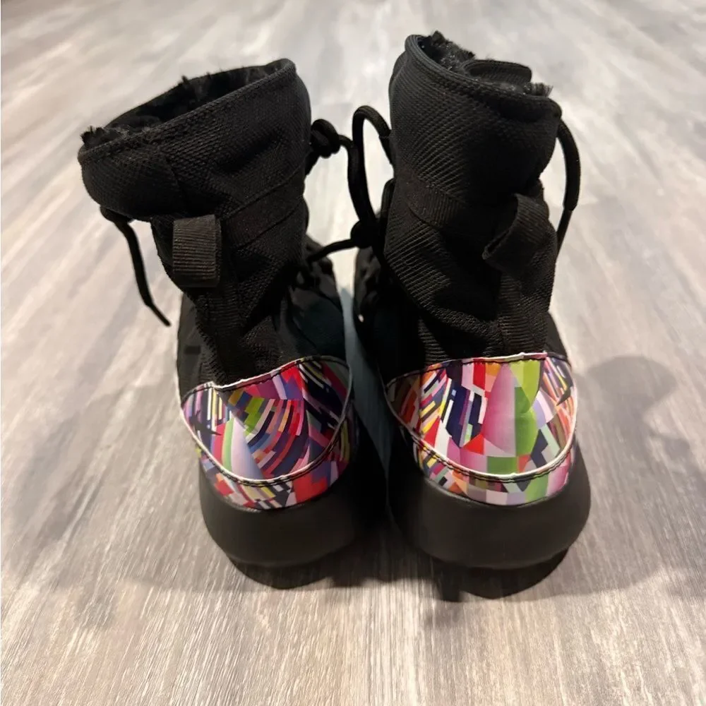 NIKE ROSHE High-Top colorful Sneakers with Fur Inside